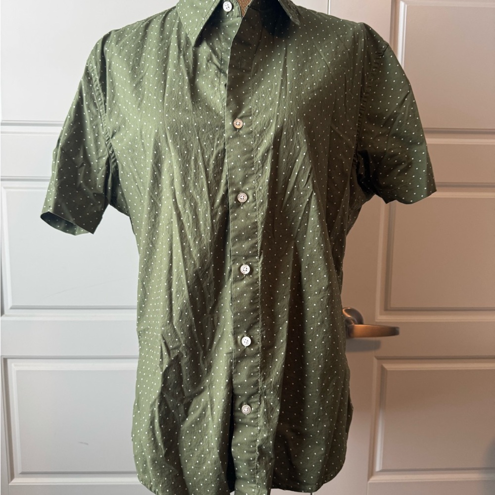 Bonobos Olive Dot Men's Casual Shirt